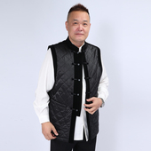 立领唐装 中式 秋冬中国服汉服 男加棉马夹 高三强唐装 14532 新款