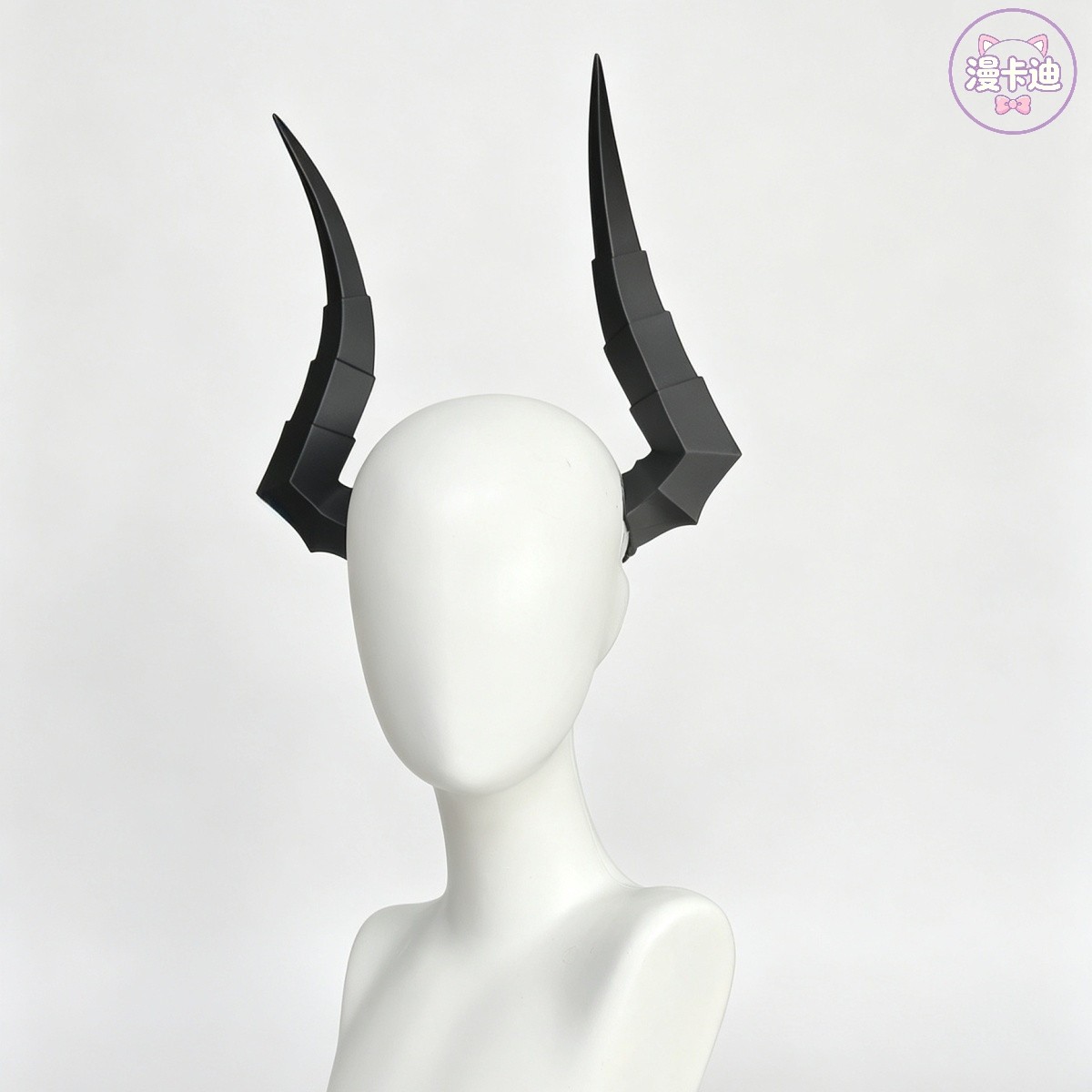 头饰夸张黑暗系哥特万圣节cos道具头饰恶魔角兽角通用25cm3d打印