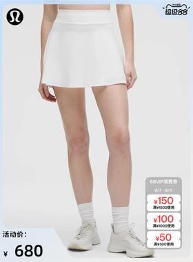 Lightweight 女士轻盈版高腰网球裙速干芯吸丨lululemon丨LW8AJGS