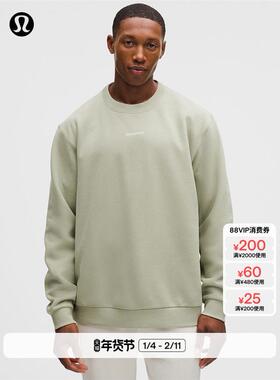Steady State男士圆领卫衣 *文字徽标*拉绒丨lululemon丨 LM3GMZS