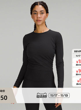 All It Takes女士运动长袖 T恤 *罗纹Nulu?丨lululemon丨LW3GEZS