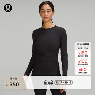 All It Takes女士运动长袖 T恤 *罗纹Nulu?丨lululemon丨LW3GEZS