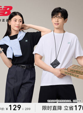 New Balance NB正品25夏新款男圆领上衣短袖印花T恤AMT52393