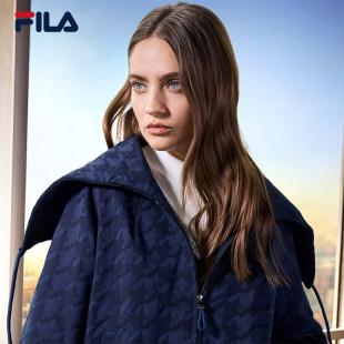 FILA EmeraldFila女士棉服2025春新款时尚休闲宽松保暖大领子外套