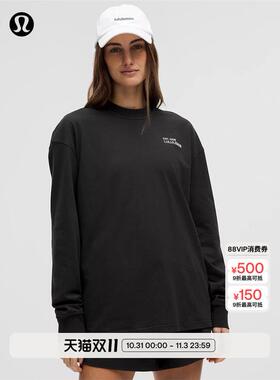 Heavyweight女士高克重棉质圆领长袖 T 恤  lululemon丨LW3IA9S
