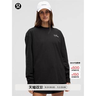 Heavyweight女士高克重棉质圆领长袖 T 恤  lululemon丨LW3IA9S