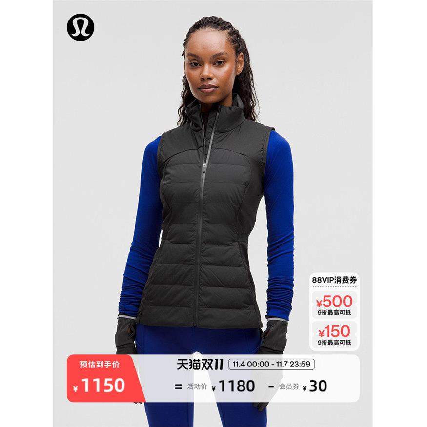 Down For It All 女士羽绒马甲运动外套防风丨lululemon丨LW4CB0S