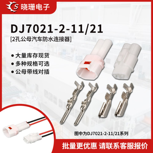 2孔汽车防水连接器雾灯改装