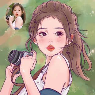 手绘头像定制画师约稿画头像卡通动漫人物微信真人照片转漫画人像