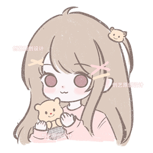 Q版 手绘头像定制软萌蜡笔卡通动漫画人物绘画像设计情侣微信头像