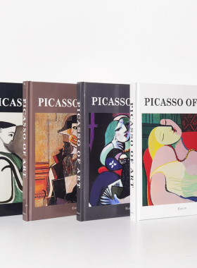 毕加索画集英文艺术画册书房抽象装饰画桌面摆件PICASSO OF ART书