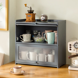 防尘杯架桌面分层马克杯咖啡茶杯玻璃水杯亚克力杯子收纳盒置物架