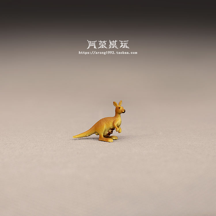 现货微缩微景观澳洲动物模型软胶