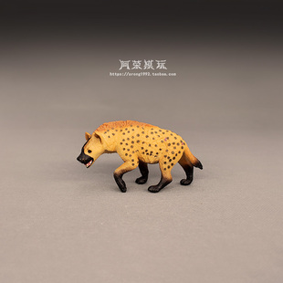 仿真静态野生群居食肉动物模型 非洲鬣狗认知摆件玩偶动物园玩具