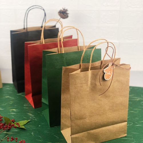 纯色手提袋生日礼物纸袋子