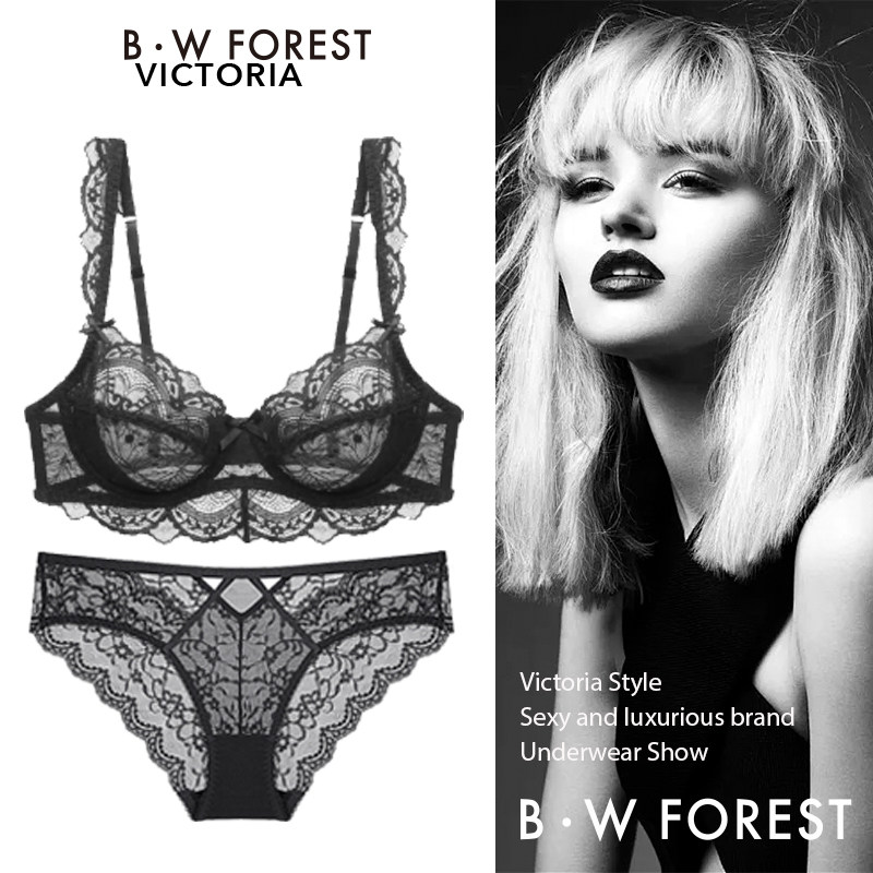 维多利亚法式蕾丝性感内衣内裤女士套装无痕纯欲胸罩2025新款文胸