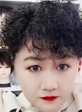 超轻薄假发真头发头发卷前面额头