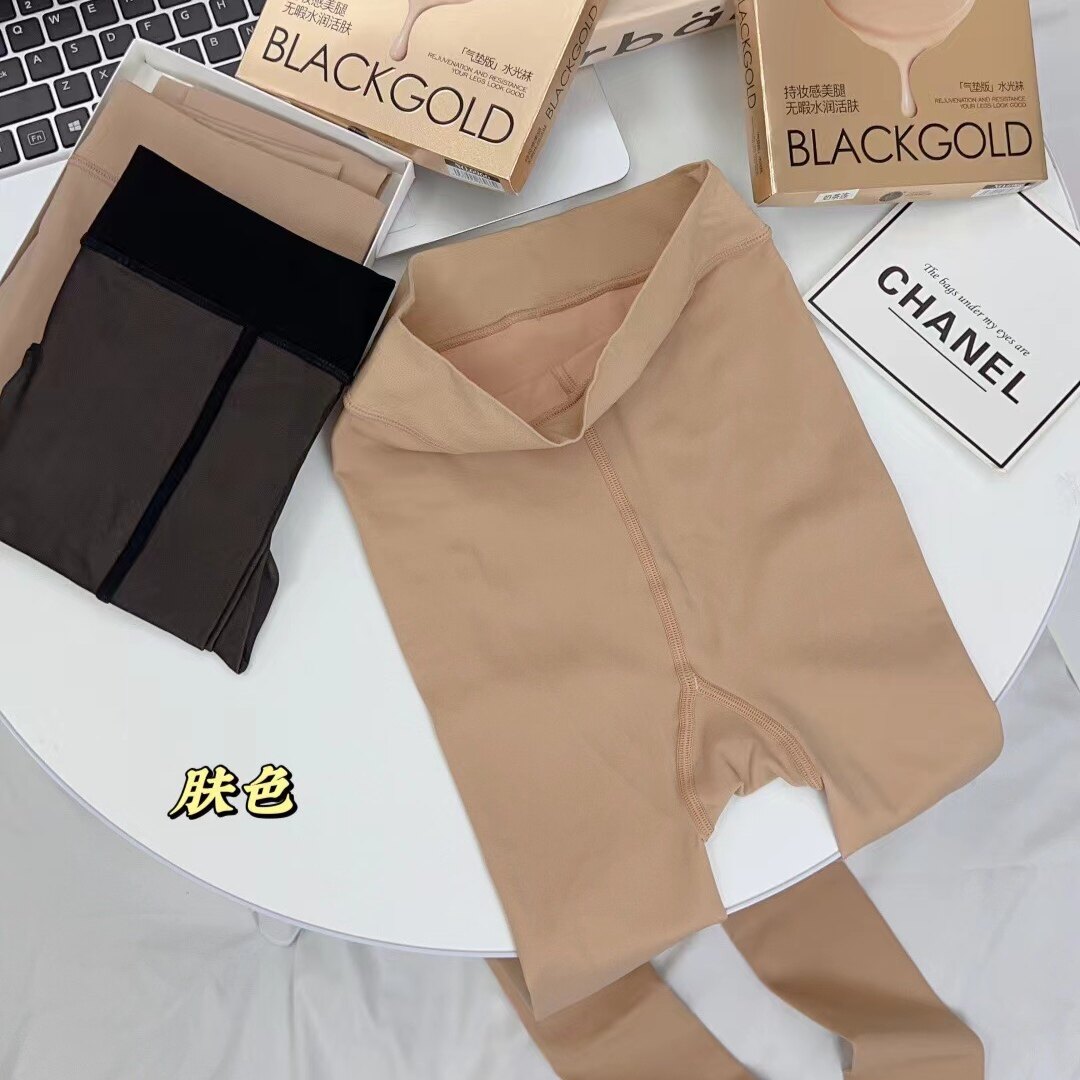 半时代6966#超透水光80G克光腿神器裸感超自然打底裤袜黑透肤连袜