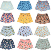 衩睡裤 2025新款 卡通印花居家平角裤 男宽松舒适透气个性 纯棉阿罗裤