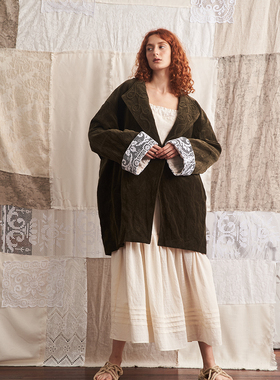 NEANT AW22 S1 超重磅全棉平绒丝绒廓形外套