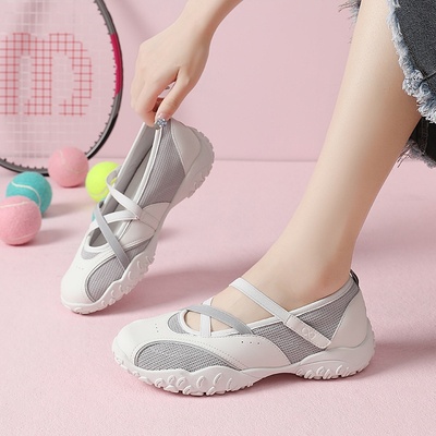 单鞋2025夏秋新款百搭时尚休闲日常简约轻便隐形4cm内增德训女鞋