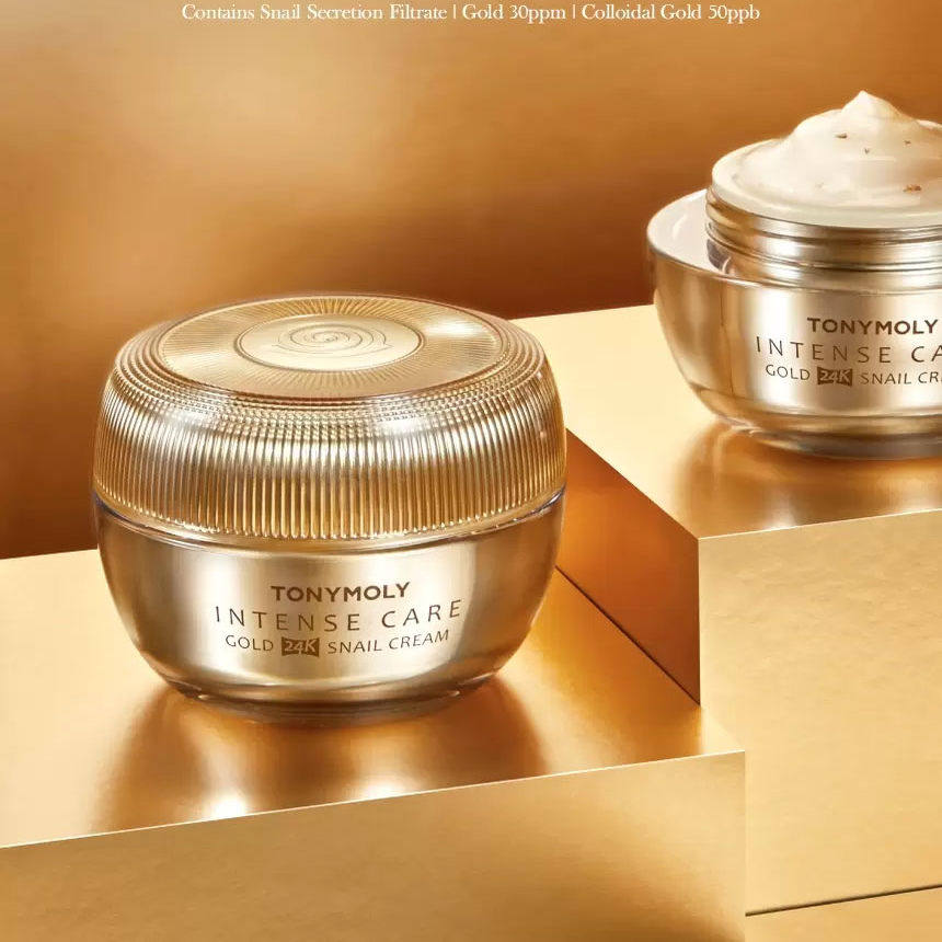 韩国正品托尼魅力24K黄金蜗牛修复面霜滋润保湿补水紧致提拉抗衰