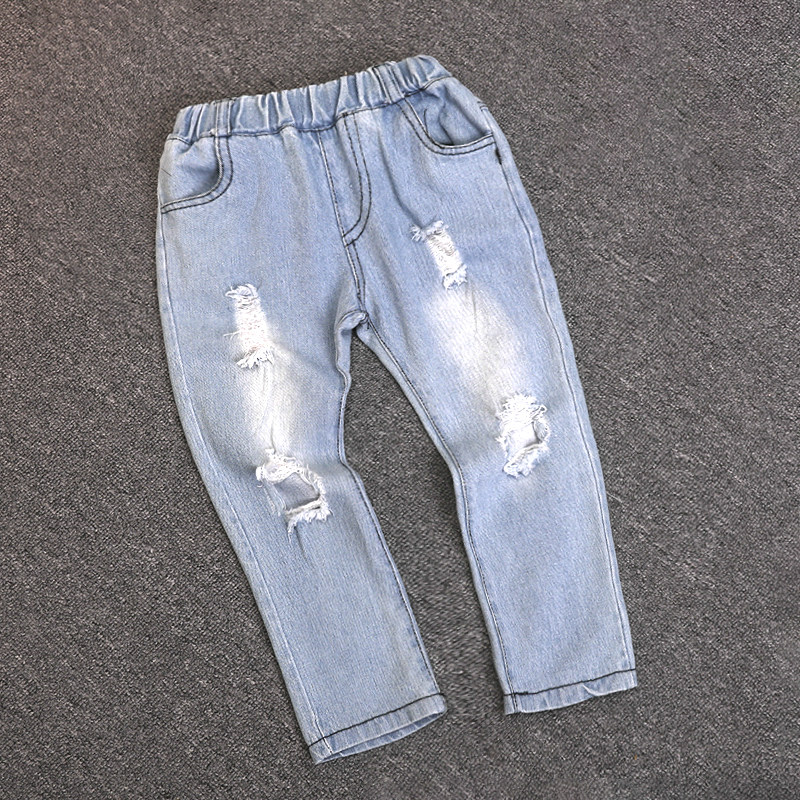 男童破洞牛仔裤春装新款童装儿童裤子男孩春秋裤酷潮品韩版童装,童装/婴儿装/亲子装,裤子,淘宝优惠券,粉丝福利购,淘宝优惠卷
