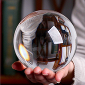 白水晶球全透全净熔炼水晶球居家摆件开业礼品白色水晶球摄影道具