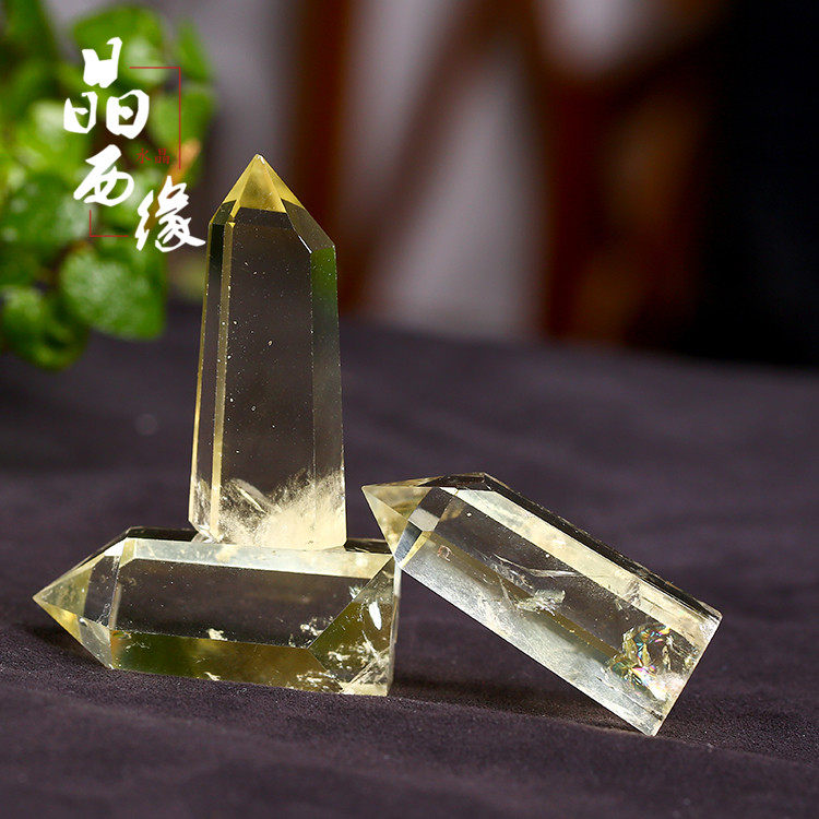 天然黄水晶柱六棱柱长形方形长条形水晶柱居家店铺公司摆件黄色,饰品/流行首饰/时尚饰品新,摆件,淘宝优惠券,粉丝福利购,淘宝优惠卷