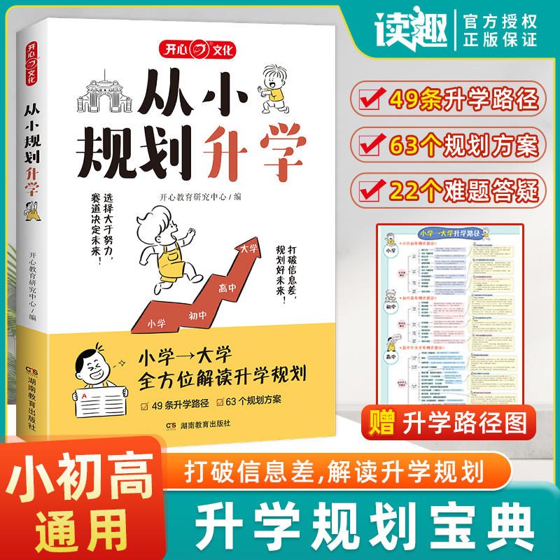 从小规划升学小学初中高中大学