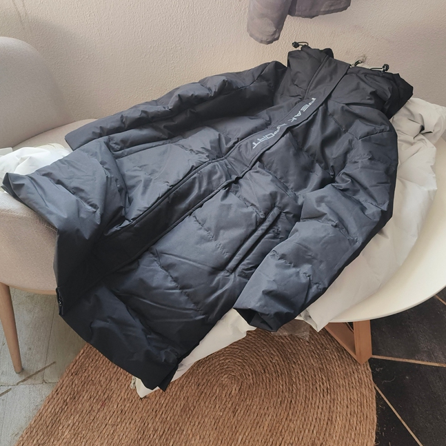 笑笑家 童装上衣 男童加厚加厚长款羽绒服 冬季青少年保暖