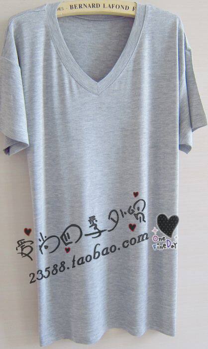 모달 티셔츠 남성 반팔 언더 셔츠 루즈 캐주얼 여름 심플 보텀 셔츠 언더웨어 흑백 그레이 무지 브이넥