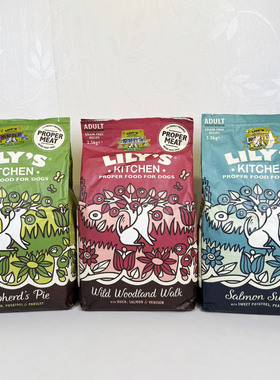 英国LILY'S KITCHEN/莉莉的厨房 天然低磷鸭肉鹿肉全犬狗粮2.5kg