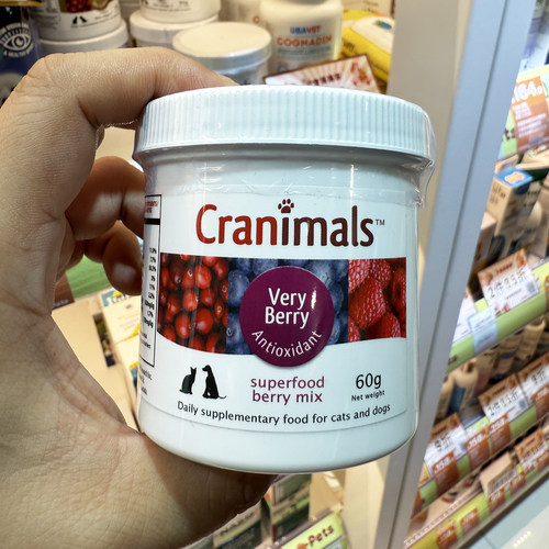 港购 加拿大Cranimals 犬猫抗氧化营养粉莓果粉