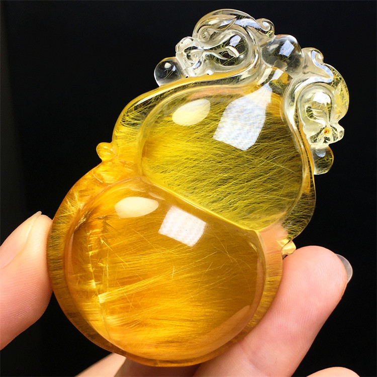 天然金发晶顺发红兔毛男女同款