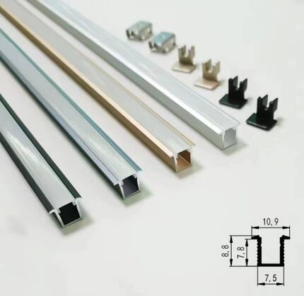 8x9LED铝材橱柜灯线条灯智能橱柜灯嵌入式灯灯光