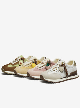 专柜正品他她2026春款女鞋厚底阿甘德训鞋百搭运动休闲鞋CJH02AM6