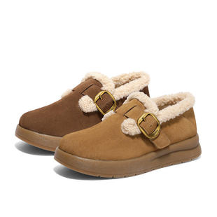 专柜正品森达2026春季新款女鞋雪地靴平底毛毛鞋加绒短靴4MTB1AM6