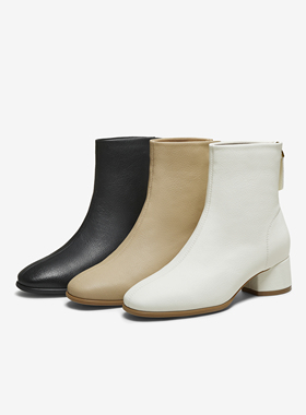 专柜正品他她2025冬新款女靴百搭时装靴短靴显瘦切尔西靴UVG01DD5