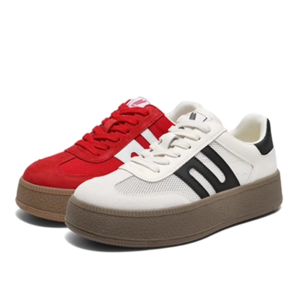 Belle/百丽女鞋跑道网面休闲板鞋