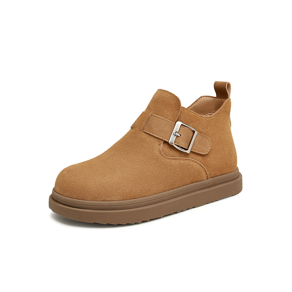 专柜正品百思图2024秋冬款女高帮全包勃肯鞋平底吐司单鞋BG577DD4,女鞋,勃肯鞋/软木鞋,淘宝优惠券,粉丝福利购,淘宝优惠卷