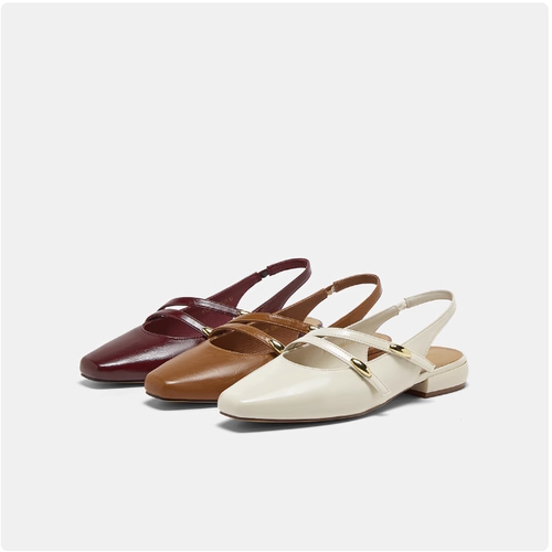 BASTO/百思图粗跟后空玛丽珍凉鞋