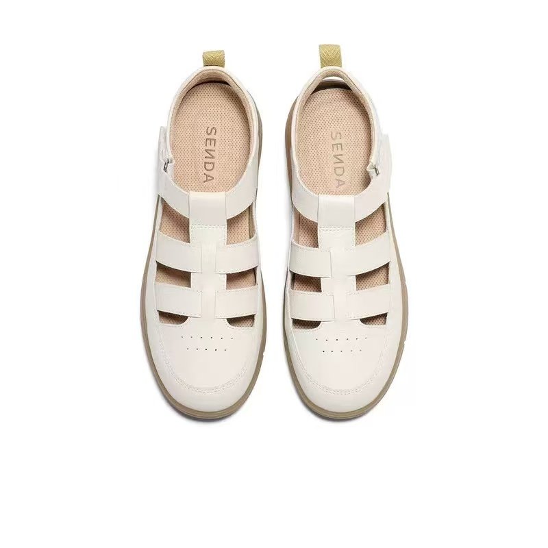 专柜正品森达罗马凉女鞋2026夏款休闲平底猪笼软底洞洞鞋4BK31BK6,女鞋,罗马凉鞋,淘宝优惠券,粉丝福利购,淘宝优惠卷