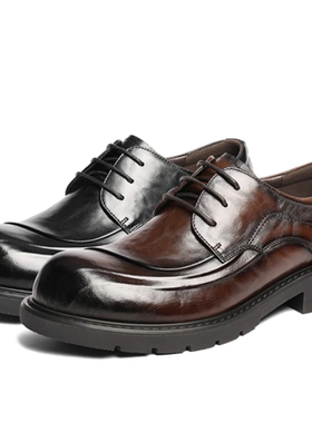 专柜正品百丽2026春款男鞋真牛皮休闲商务鞋通勤德比婚鞋A2274AM6
