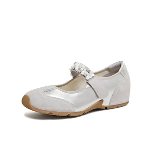 专柜正品天美意2026春款女鞋内增高软底运动芭蕾玛丽珍鞋KM103AQ6