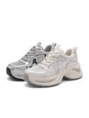 百丽2024秋款 女鞋 复古运动休闲鞋 专柜正品 厚底网面老爹鞋 B4G1DCM4