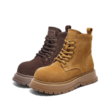 Belle/百丽女靴厚底英伦风马丁靴