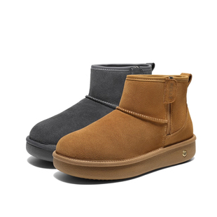 保暖户外雪地靴厚底毛毛棉鞋 男鞋 8XU01DD5 百丽2025冬新款 专柜正品