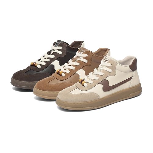 Senda/森达女鞋内增高休闲德训鞋