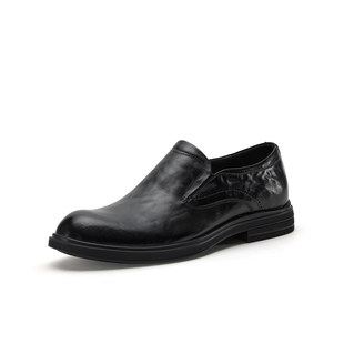 专柜正品拔佳2026春季新款男鞋舒适通勤粗跟商务正装皮鞋99227AM6